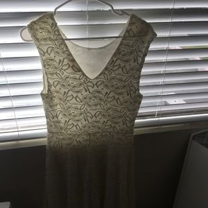 lace dress, knee length, worn only once